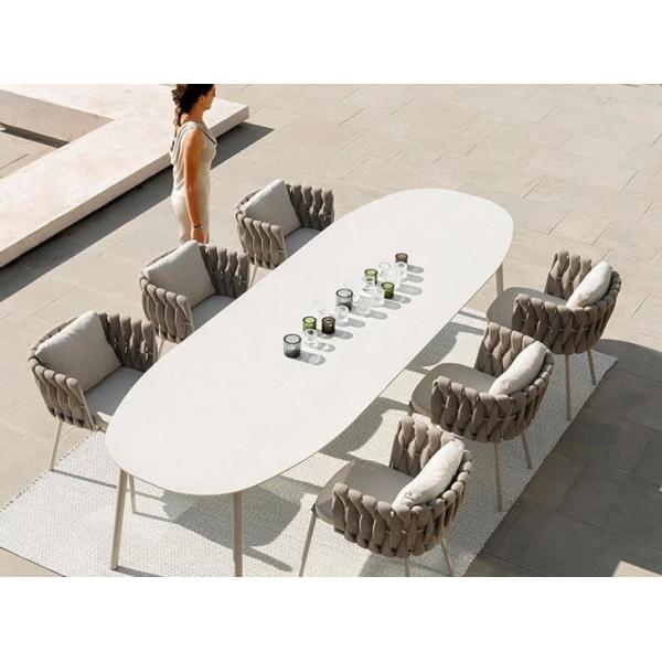 Anti UV Outdoor Rattan Garden Sofa , Luxury Rattan Patio Sofa Furniture