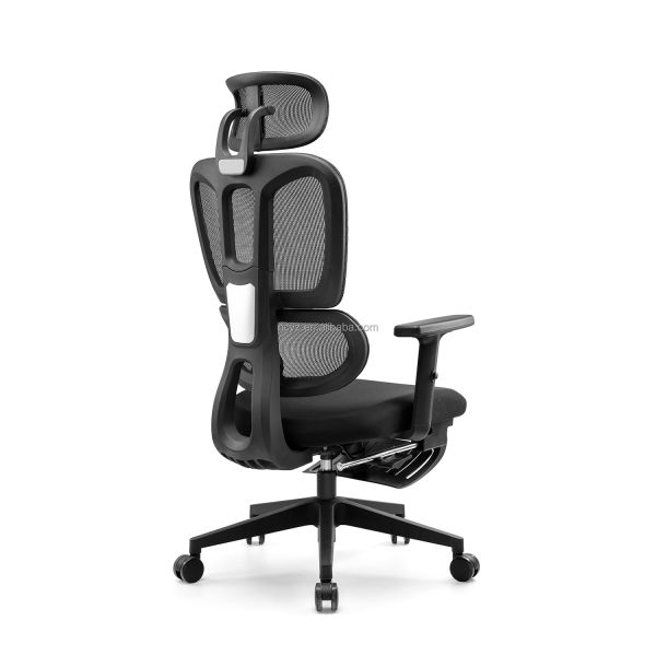 Modern Economic Adjustable Guangzhou Executive Swivel Reclining Sleeping Chair Mesh Ergonomic Office Chair with Lumbar Support