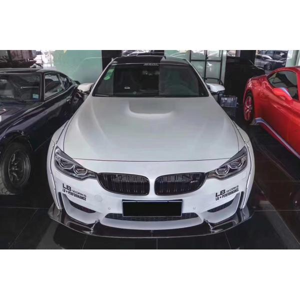 LB Wide-body Kit for BMW M4 F82 Wide-body Kit M4 F82 Upgraded LB Style Front Lip Diffuser Spoiler Carbon Fiber Body Kit
