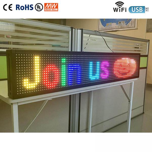 RGB 3D Effects Wifi LED Display 7 Color Rear Window Message Display