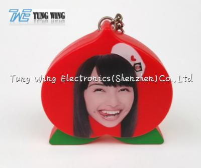 Portable OEM Funny Music Keychain Red Convenient On / Off Function