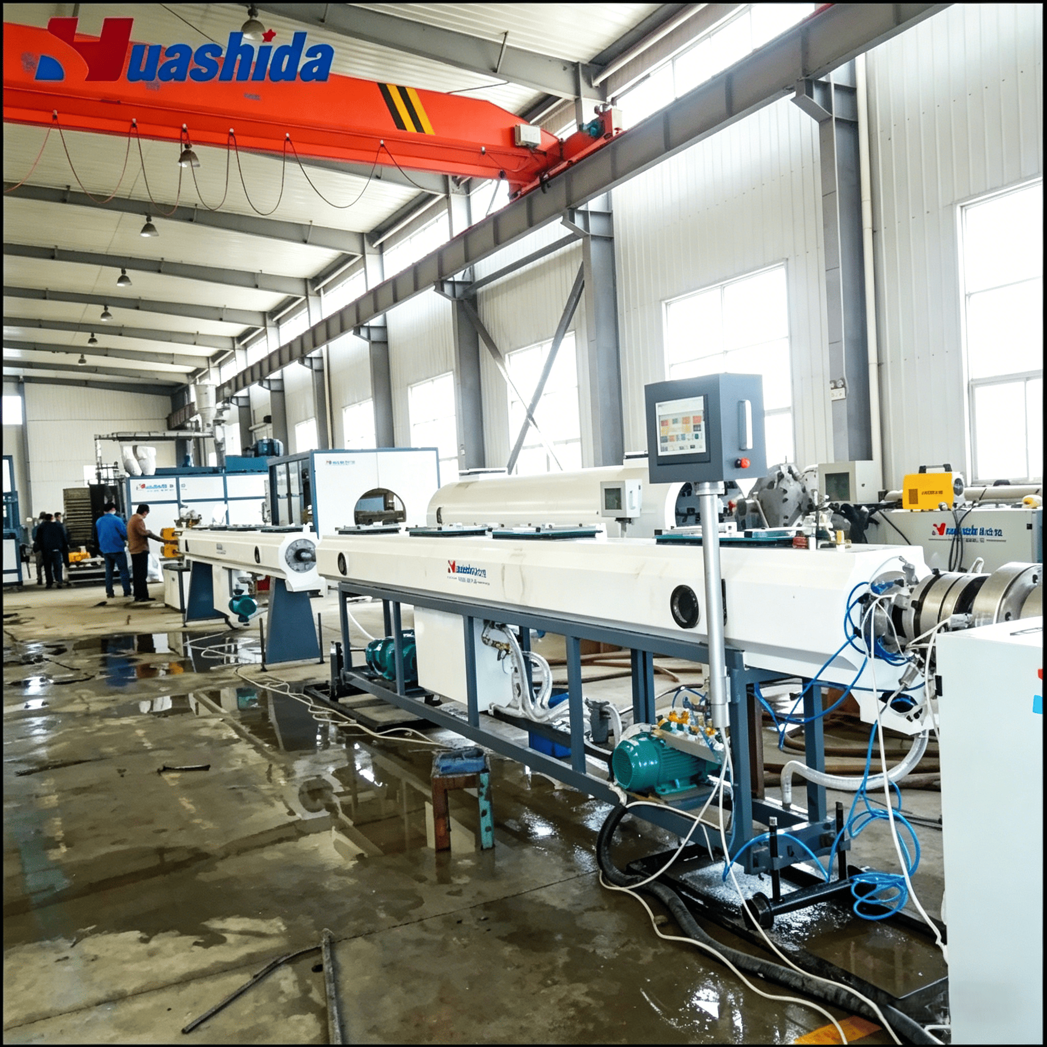 Corrugated Pipe Production Line featuring automated control systems to optimize production speed and maintain pipe output for Drainage systems