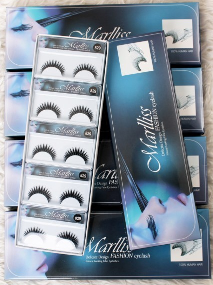 Regard naturel synthétique de cils faux de bande professionnelle, plein fait main