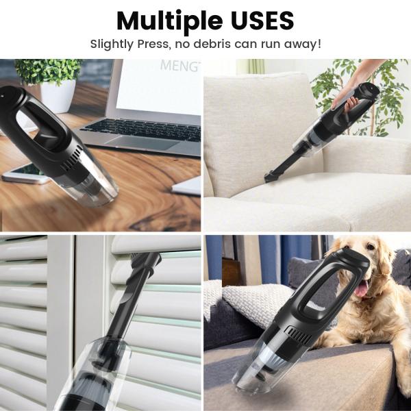 Aluminum Fan Blade Cordless Handheld Car Wash Vacuum Cleaner with 12V Powerful Motor