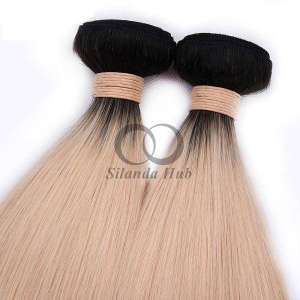 #T1B/613/Pink Straight Remy Human Hair Bundles Sew In Weave Bundles Brazilian Bundle Deals