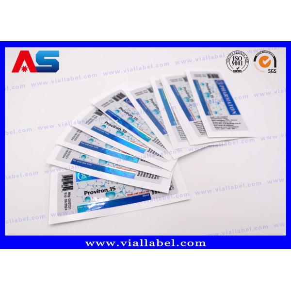 Pharmaceutical Hologram HCG Injection Glass Vial Labels for peptide packaging sticker labels