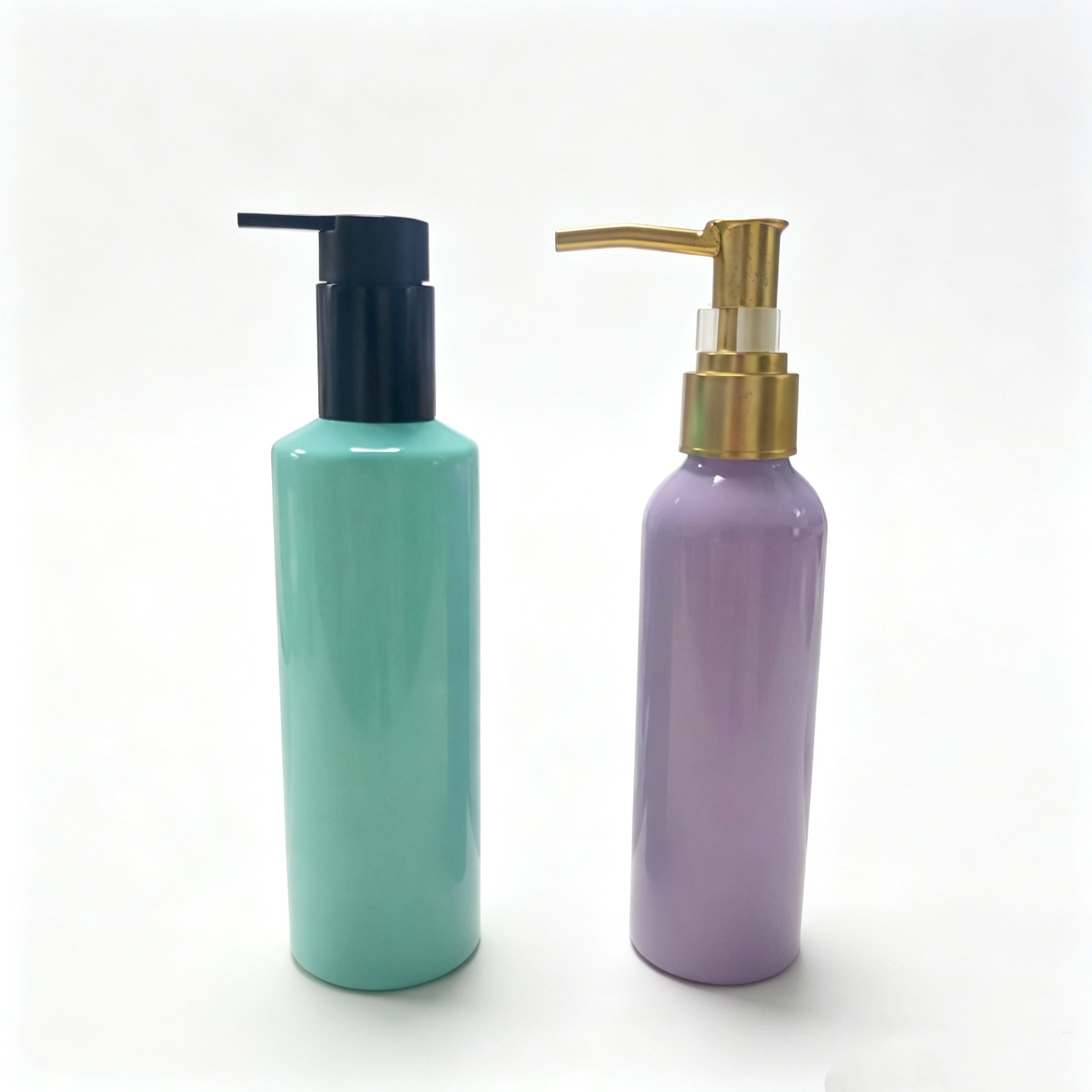 50ml and 100ml Aluminum Personal Care Cleansing Oil Pump Bottle for Personal Care Use