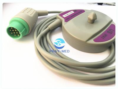 Material médico Fetal do conector de Pin TPU do transdutor 12 do monitor dos E.U.