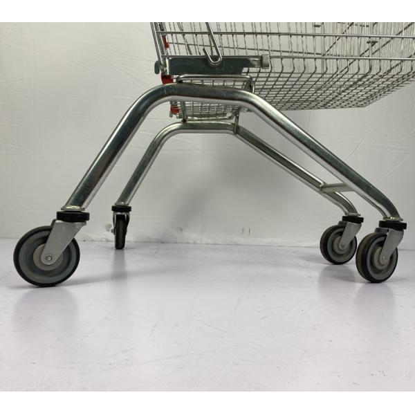 125L European Shopping Carts Powder Coating Supermarket Basket Trolley SGS Certificate