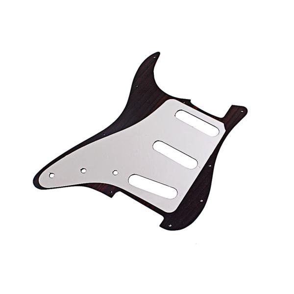 Rosewood Guitar Pickguard SSS Scratch Plate Bauhinia Pattern 11Hole For Stratocasters Electric Guitars