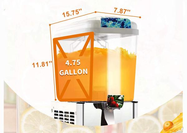 Distribuidor frio automático da torre da bebida do suco de laranja do distribuidor da bebida do equipamento do bufete