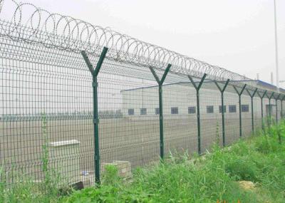 Y Post 3D Curved Airport Security Fencing , Welded Wire Mesh Fence Panels