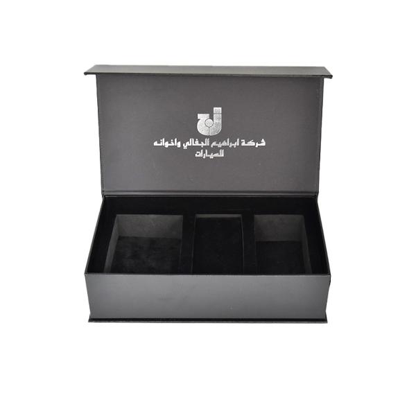 Zinc Alloy Rigid Magnetic Gift Box Crepack Custom Flock Paper Packaging