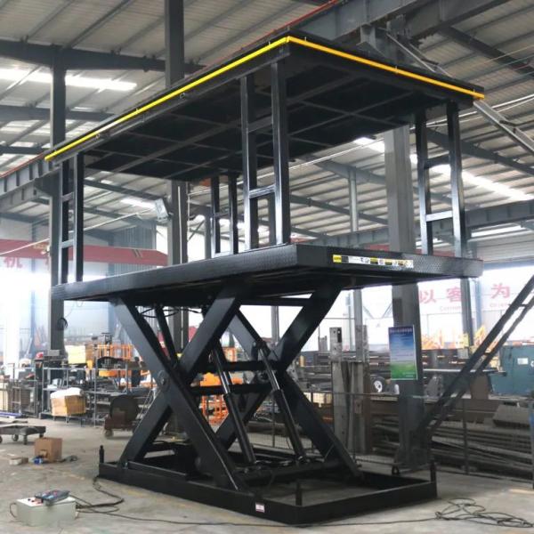 Mobile Car Scissor Lift 3m 6m Height Double Deck Mid Rise Automotive Lift