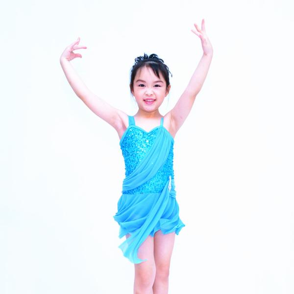 Drop Waist Sequin Modern Lyrical Dance Costumes With Flying Tape Bodice