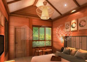 Casa de madeira da casa de campo da casa pré-fabricada da aparência com