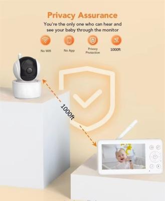 4.3 Inch LCD PTZ Night Video Baby Monitor VOX Mode Intercom Baby Phone