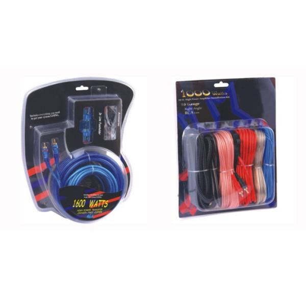 OEM Blister Gift box Packgae 16 GA Car Audio Amplifier Wire Kit with 60A AGU Gold Fuse Holder