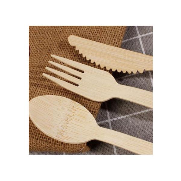Biodegradable 170mm бамбуковый устранимый набор столового прибора