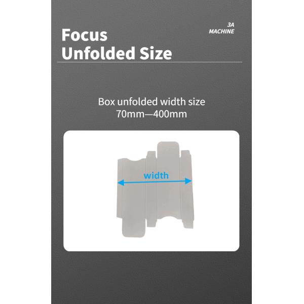 Папка клея для наклеивания и складывания коробки вмещает бумажный материал различных размеров