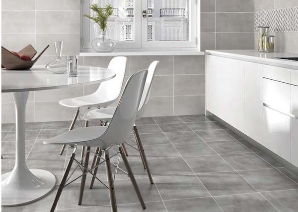 45 X 45 MM Concrete Ceramic Tile Smooth And Level Surface Easy To Clean