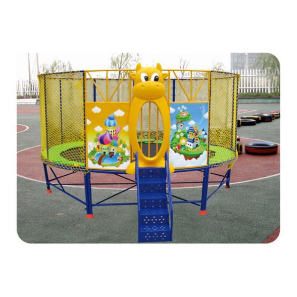 На открытом воздухе круглый мобильный батут Bungee, батут детей мини с сетью