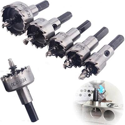 6 Pcs HSS Hole Saw Kit for Stainless Steel 12mm-22mm