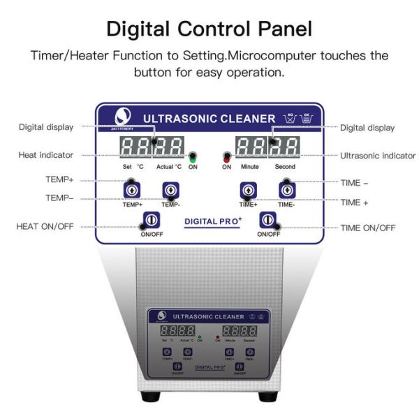 Уборщик benchtop Skymen 2l 40khz 80w ультразвуковой с цифровыми таймером & подогревателем