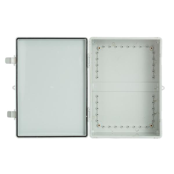 390x290x160mm IP65 Large Waterproof Hinged Plastic Electrical ABS Enclosure Junction Box with Lock