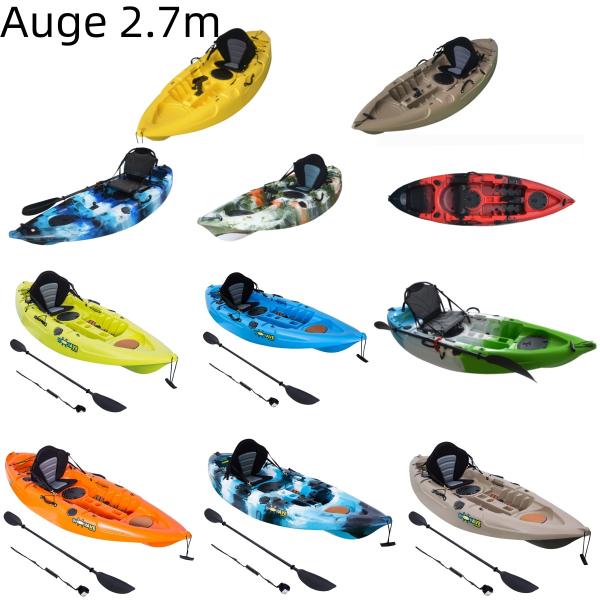 Discover the Beauty of Lakes Rivers with Our Blue Camouflage 2.7m Single Person Kayak