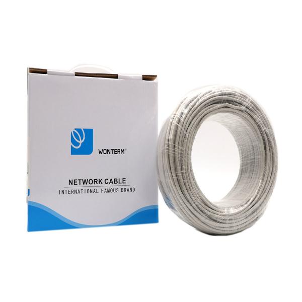 Network 100m UTP Bare Copper Category 5e / Cat5e UTP Cable , 0.5mm Twisted