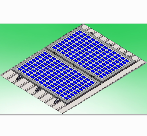 Industrial Metal Roof Solar Mounts With Great Flexibility Solar Panel Rack