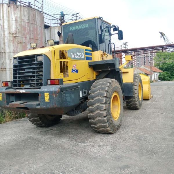 96KW Used Japan EPA Engine WA320 Hydraulic Wheel Loader Komatsu WA320-5 Original Paint