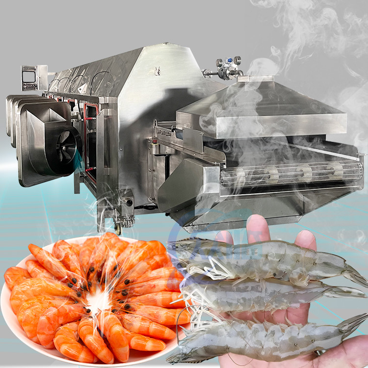 Stainless Steel Fish Processing Line Sushi Shrimp Blanching Machine