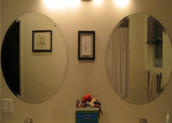 Erosion Resistant Decorative Mirror Glass , Custom Cut Mirror Glass For Bathroom