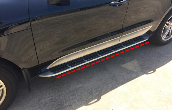 Peças sobressalentes de automóveis de aço inoxidável do estilo OE Placas de rodagem de veículos para Porsche Macan 2014 2016