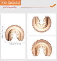o carboneto Diamond Multi-Tool Oscillating Saw Blade do círculo de 63mm semi para a alvenaria, reboca, telha e Drywall