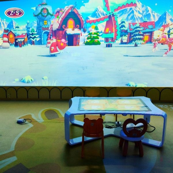 Interactive Digital Painting Wall Projection Game Solution for Trampoline Parks