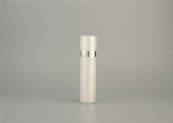 Garrafa mal ventilada cosmética da garrafa plástica acrílica luxuosa da loção da forma redonda da garrafa 15ml 30ml 50ml 100ml da loção