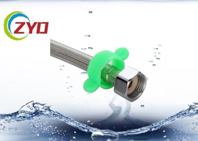 50cm Length 304 Stainless Steel 16  Female Straight Thread Flexible Metal Braided Knitted Hose Faucet Toilet Connector