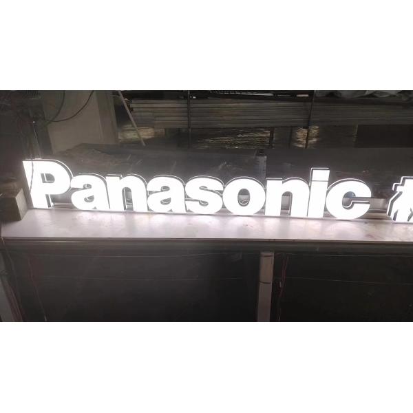 Настройка 3D из нержавеющей стали настенной буквы логотипа с световым эффектом