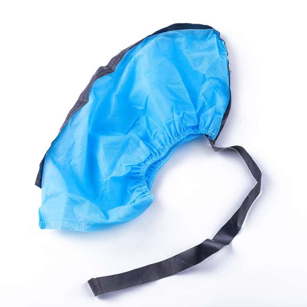 CE Disposable 10^6 Anti Static Shoe Covers Supplier Hubei Haixin Non-woven Medical Overshoes PP Non-slip Shoe Cover Wholesale