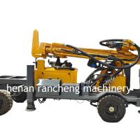 Wheel Trailer Mounted Borehole 220m Deep Water Well Drilling Rig Machine