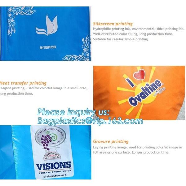 Environmental Promotional Shopping Bags Eco Gift Tote Non Woven Bag, heat seal die cut handle ultrasonic non woven bag