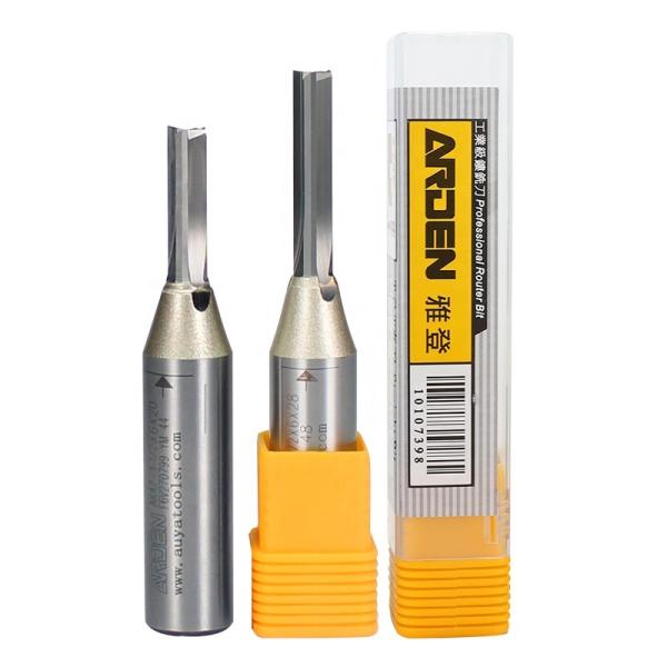 1/4 12.7mm TCT 2 Flutes Straight Bits Wood Milling Cutter  for MDF Plywood Chipboard Ying Wood Cutting Arden Cnc Router Bit