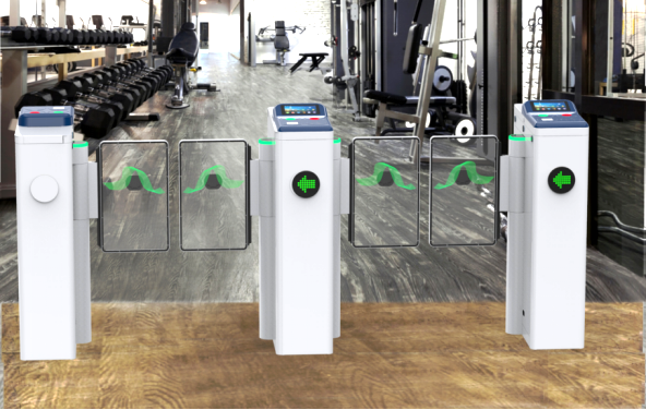 Дисплей с светодиодным дисплеем, клапан, качающийся барьер, ворота, скоростные ворота, поворотник с RFID / распознаванием лиц