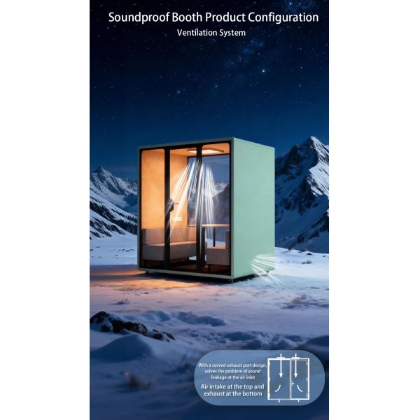 Multi-Purpose 4-Person Soundproof Booth With Customizable Color Options