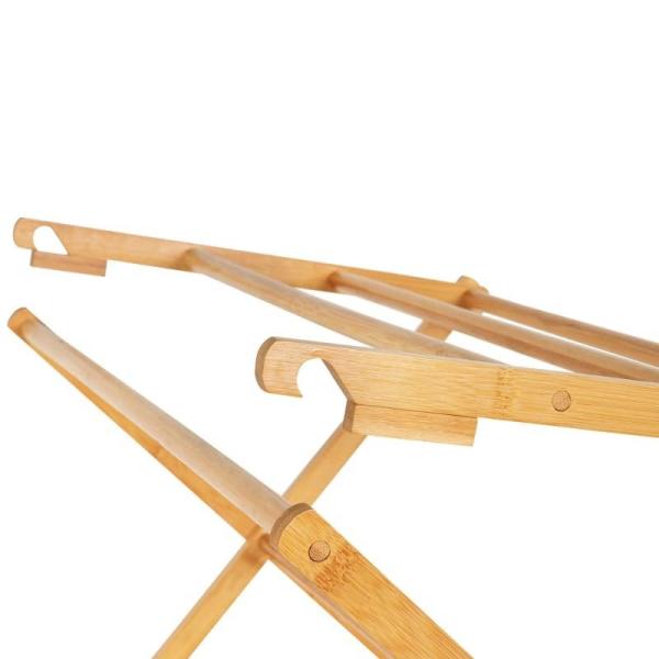 Economização de espaço 120*50*150cm Acordeão de bambu Roupas Secador De Roupas