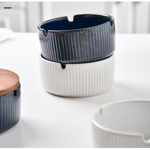 Подарок на День отца 2024 Круглая керамическая пепельница с крышкой