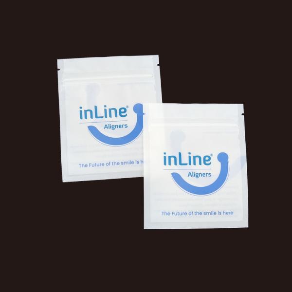 Matte Black Small Reusable Ziplock Packaging Bags For Clear Invisible Aligners Bag Orthodontic Remover Packing Bags